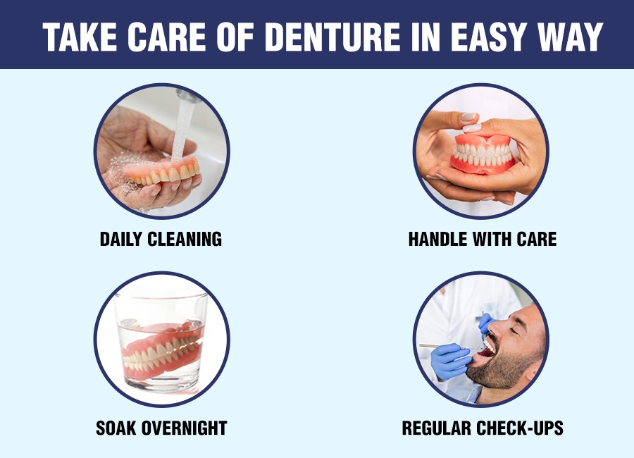 How to take care of dentures 