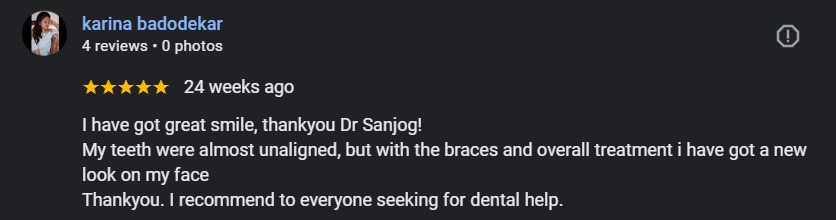 Patient review on smile correction treatment
